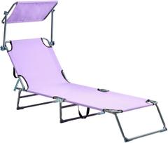 Sulankstomas lauko gultas FOLIGNO metalinis Purple | 634809 Bel | 4069605030054