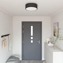 Lubų šviestuvas vidaXL Lubų šviestuvas Black Audinys 38 x 38 x 13.5 cm Minimalistinis | 42001206 | 8721158761255