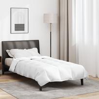 vidaXL Antklodės ir užvalkalai White 155 x 200 cm pūkinė | 42007641 | 8721158279569