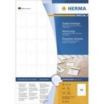 HERMA Special - Perforierte Papieretiketten - weiß - 30 x 37 mm 5600 Stck. (100 Bogen x 56) (8044)