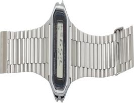 Casio A158WA Vintage Unisex-Uhr Digital mit Edelstahlarmband, silber (A158WA-1JF)
