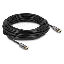 Delock Aktives Optisches Kabel DisplayPort 2.1 8K 60 Hz 40Gbps 25 m