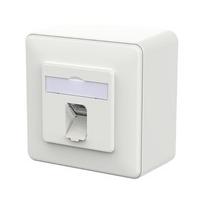 METZ CONNECT Anschlussdose E-DAT C6A LSA++ 1 Port AP verkehrswei