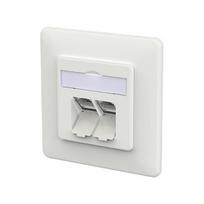 METZ CONNECT Anschlussdose E-DAT C6A LSA++ 2 Port UP verkehrswei