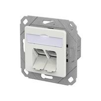 METZ CONNECT Anschlussdose E-DAT C6A LSA++ 2 Port UPk verkehrswei
