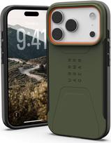 UAG Urban Armor Gear Civilian MagSafe Case | Apple iPhone 17 Pro | olive/pop orange | 114545117297 (114545117297)