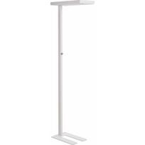 Lampa podłogowa Beliani Lampa podłogowa LED metalowa biała TAURUS | 401334 Bel | 4255664830159