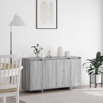vidaXL Bufet Szary sonoma Płyta wiórowa 135 x 41 x 75 cm Bufet (3333891) | 3333891 | 8721158860545