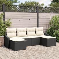vidaXL vidaXL Zestaw obiadowy  z 6 elementami z kremowym polirattanem | 3355496 | 8721288357670