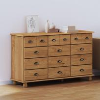 vidaXL Komoda ''ASKIM'' 79x40x133,5 cm z litego drewna sosnowego | 4105427 | 8721158882431