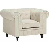 Beliani Fotel beżowy CHESTERFIELD | 117593 | 4251682200608