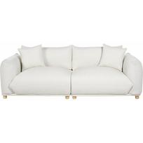 Beliani Sofa 3-osobowa złamana biel LUVOS | 425432 Bel | 4255664844316