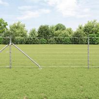 vidaXL Ogrodzenie polowe 0.8x100 m ze stali galwanizowanej | 3351470 | 8721158245847