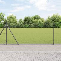 vidaXL Płot heksagonalny Szary 0,8x100 m Stal | 3353725 | 8721158265579