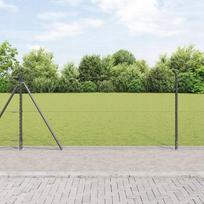 vidaXL Ogrodzenie heksagonalne Szary 0.8x100 m Stal | 3353726 | 8721158265586