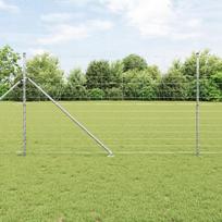 vidaXL Płot polowy 1.4x50 m ze stali ocynkowanej | 3351462 | 8721158245762