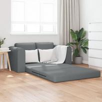 vidaXL vidaXL Kanapa łóżko  2 w 1 Ciemnoszara 148x71x83 cm Tkanina | 4106674 | 8721158715944