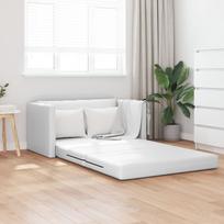 vidaXL vidaXL Sofa na podłodze  2 w 1 Biała 124x71x78 cm Sztuczna skóra | 4106714 | 8721158716347