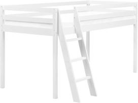 Beliani Łóżko na antresoli Drewno sosnowe ASCOUX 90 x 200 cm Biały | 4069605008367 | 4069605008367