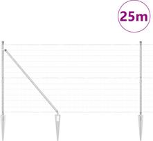 vidaXL Płot Euro z 13 Stawami 1.2x25 m Stal Galwanizowana | 3350772 | 8721158241269