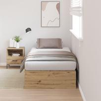 vidaXL Rama łóżka do przechowywania Artisan Oak 100x200 cm | 3335356 | 8721158895363