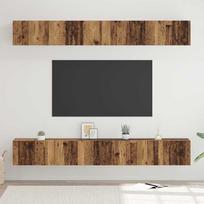 vidaXL Zestaw szafek RTV z półką 6 pcs Stare drewno 60 x 30 x 35 cm | 3393474 | 8721288874511