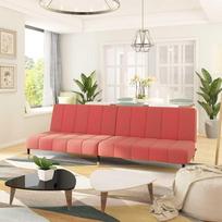 vidaXL vidaXL 2-osobowa kanapa, różowa, tapicerowana aksamitem | 375878 | 8721012380318