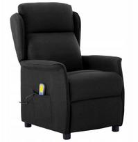 vidaXL Fotel do masażu Czarny materiał Lumarko! | 348351 VidaXL | 8720287163619
