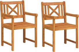 vidaXL Krzesła Ogrodowe 2 szt. 56x56x90 cm Lite drewno akacjowe | 4105523 | 8721158784957