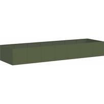vidaXL Doniczka Oliwkowo-zielona 280x80x40 cm Stal | 860762 | 8721158676450