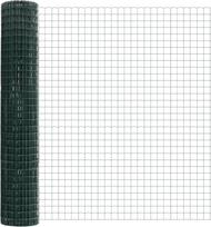vidaXL Płot Euro z 7 słupkami z flanszami 1.6x10 m z galwanizowanej stali | 3350808 | 8721158241627