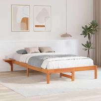 vidaXL vidaXL Stelaż łóżka z stolikami nocnymi Brązowy 135 x 190 cm | 873198 | 8721288638618