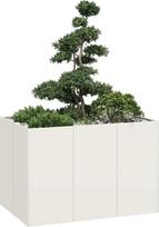 vidaXL Doniczka Biała 120x80x80 cm Stal | 860788 | 8721158676719