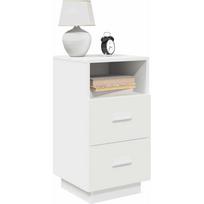 vidaXL Szafki nocne z 2 szufladami, 2 szt., białe, 36x36x68 cm | 858579 | 8721158574589