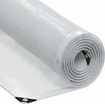 vidaXL Materiały budowlane Przezroczysta plandeka z oczkami 8x10 m (4018534) | 4018534 | 8721158380531