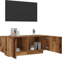 vidaXL Szafka pod TV z oświetleniem LED, stare drewno, 100x35x40 cm | 856353 | 8721158437907