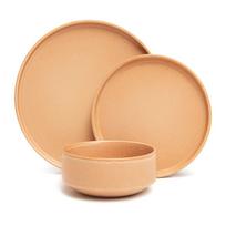 12 dalių plytų oranžinės spalvos molinių indų rinkinys Bonami selection Malia