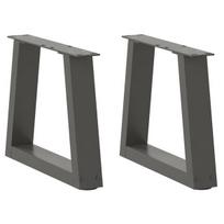 Valgomojo stalo kojos v formos 2 vnt antracitas 40x(30-31,3) cm