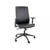 Biuro kėdė Signal Meble Q-085 ergonomiška juoda ekologiška oda