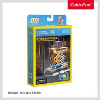 3D dėlionė „CubicFun National Geographic“ hidraulinis keltuvas STEM rinkinys