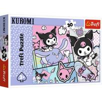 Dėlionė Trefl Zabawy z Kuromi Hello Kitty spalvinga iliustracija vaikams, 30 dalių