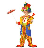 Karnavalinis kostiumas, Klounas, Widmann, 4 dalys su kombinezonu, paltu, peteliške ir skrybėle