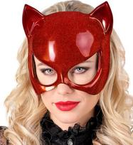 EYE MASK CAT RED