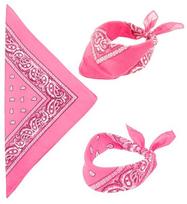 PINK BANDANA 55x55 cm - 100% cotton