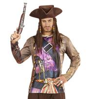 Karnavalinis kostiumas, Piratas, Widmann, marškinėliai ilgomis rankovėmis