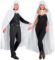 Apsiaustas, Aksomas su gobtuvu, Widmann, baltas, 140 cm