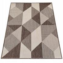 Rudis kilimas Zara 200x290 cm, dvipusis, polipropileno, tinka naudoti terasoje ar balkone
