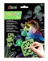 Grandomosios dailės rinkinys AVENIR CH221848 Dinozaurų trafaretinės kortelės kūrybinis rinkinys