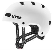 Vaikų Dviračių Šalmas - Uvex Kid 4 55-58 cm Kieta Danga Lengvas Baltas Matinis
