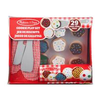 Medinių sausainių žaidimų rinkinys Melissa & Doug Pjaustyk ir kepk 12 sausainių + 12 papuošimų + virtuvės įrankiai